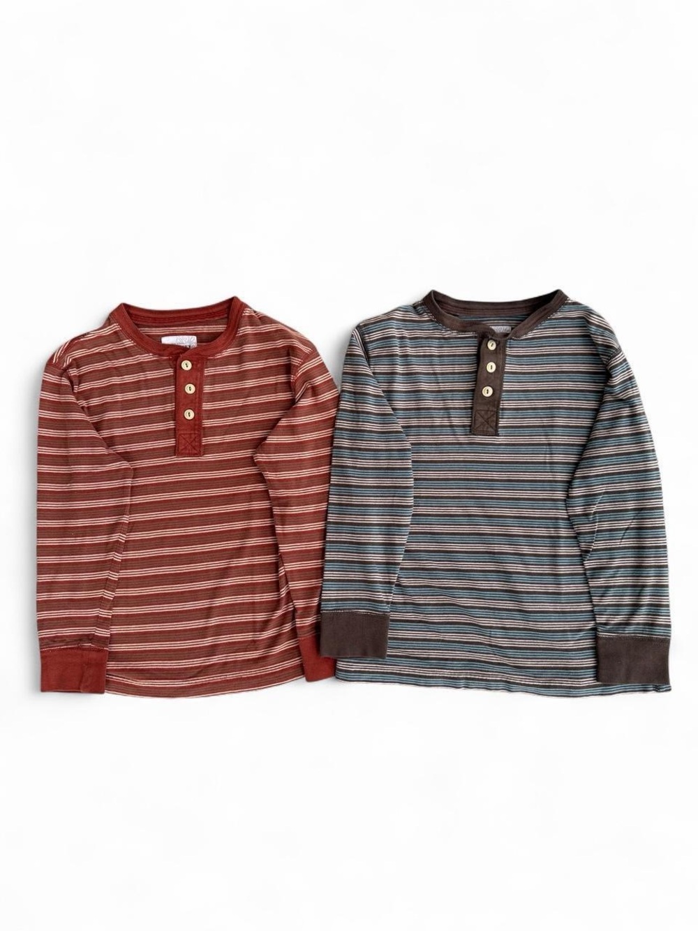 Y2K Old Navy Boys Cotton Jersey Thermal Henley Set M 2006